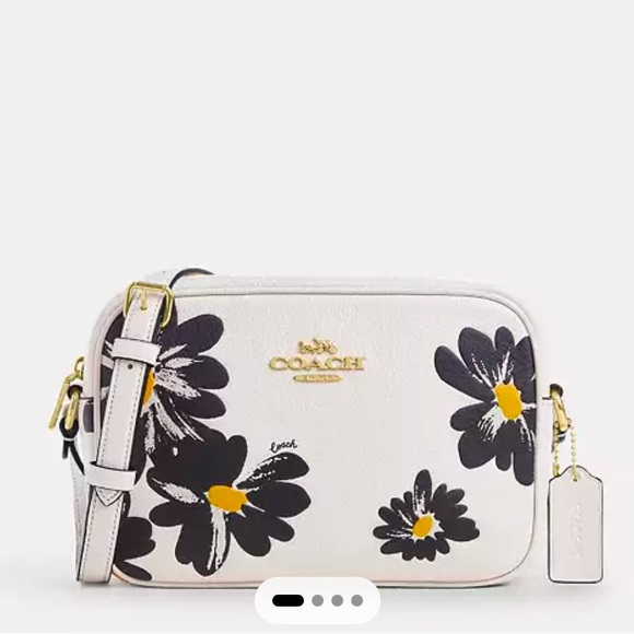 Coach Jamie Camera Bag With Floral Print Chalk Multi - Picture 12 of 15